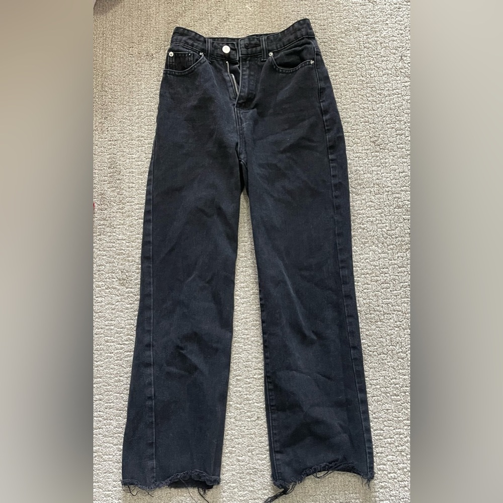 Shein Black Straight leg Jeans